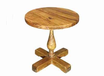 漫咖啡里的时光印记 老榆木圆桌与复古怀旧的餐饮美学